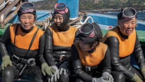 Haenyeo divers of South Korea’s Jeju Island in “The Last of the Sea Women,” premiering October 11, 2024 on Apple TV+.