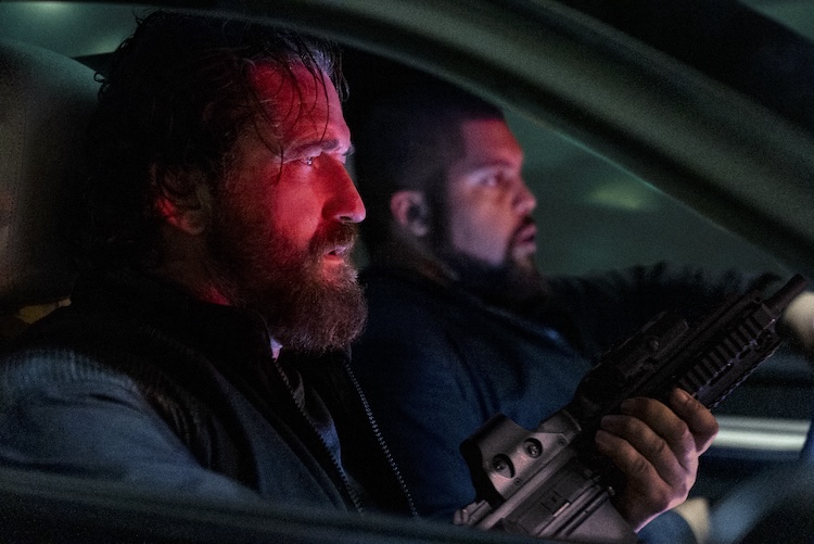 Gerard Butler as ’Big Nick’ O’Brien and O’Shea Jackson Jr. as Donnie Wilson in "Den of Thieves 2: Pantera."