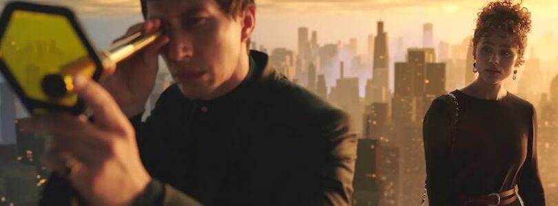 Nathalie Emmanuel and Adam Driver in “Megalopolis.”