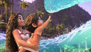 Khaleesi Lambert-Tsuda and Auli'i Cravalho in “Moana 2.”