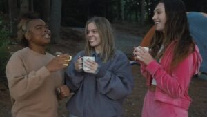 Kerrice Brooks, Maddie Ziegler, and Maisy Stella in “My Old Ass.”