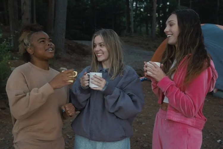 Kerrice Brooks, Maddie Ziegler, and Maisy Stella in “My Old Ass.”