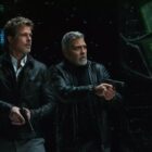 Brad Pitt and George Clooney in “Wolfs.”