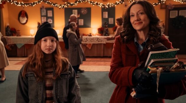 Beatrice Schneider and Judy Greer in "The Best Christmas Pageant Ever."