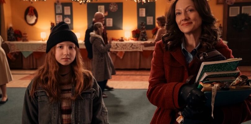 Beatrice Schneider and Judy Greer in "The Best Christmas Pageant Ever."