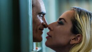 Joaquin Phoenix and Lady Gaga in "Joker: Folie à Deux."