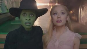 Ariana Grande and Cynthia Erivo in “Wicked.”