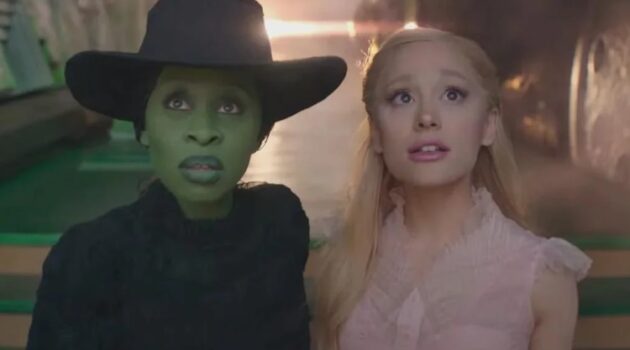 Ariana Grande and Cynthia Erivo in “Wicked.”