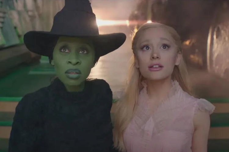 Ariana Grande and Cynthia Erivo in “Wicked.”