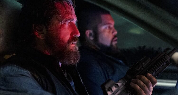 Gerard Butler as ’Big Nick’ O’Brien and O’Shea Jackson Jr. as Donnie Wilson in “Den of Thieves 2: Panthera.”
