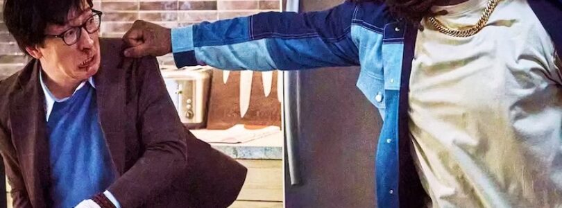 Ke Huy Quan and Marshawn Lynch in “Love Hurts .”