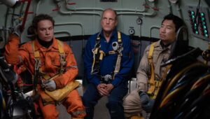 Woody Harrelson, Simu Liu, and Finn Cole in "Last Breath."