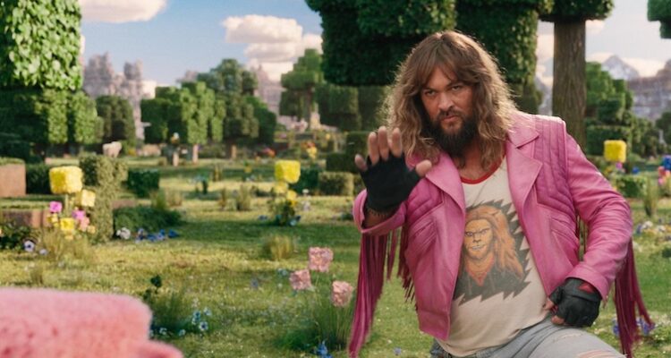 Jason Momoa in “A Minecraft Movie.”