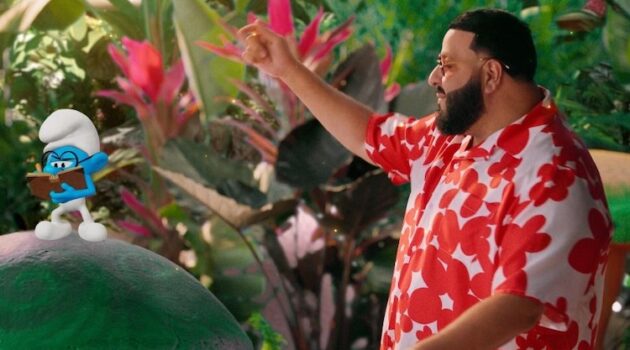 DJ Khaled in the “Higher Love” from "SMURFS."