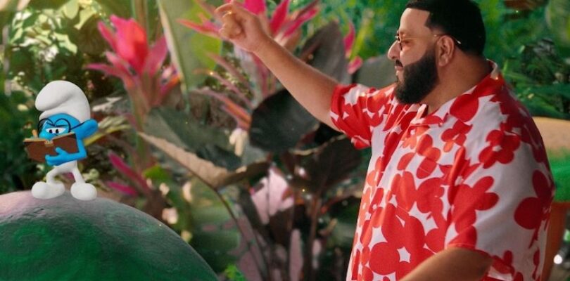 DJ Khaled in the “Higher Love” from "SMURFS."