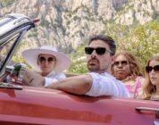 Anna Kendrick, Blake Lively, Alex Newell, and Michele Morrone in “Another Simple Favor.”