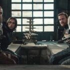 David Harbour, Hannah John-Kamen, Wyatt Russell, and Florence Pugh in “Thunderbolts*.”