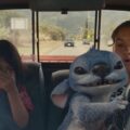 Maia Kealoha (from left) as Lilo, Stitch, and Sydney Agudong as Nani in Disney’s live-action “Lilo & Stitch.”
