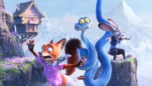 Jason Bateman, Ginnifer Goodwin, and Ke Huy Quan in “Zootopia 2.”