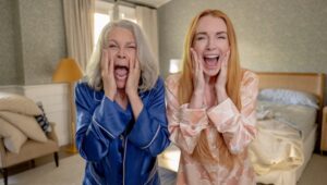 Jamie Lee Curtis and Lindsay Lohan in “Freakier Friday.”