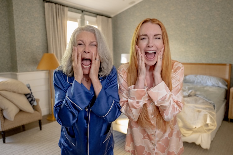 Jamie Lee Curtis and Lindsay Lohan in “Freakier Friday.”