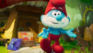 Papa Smurf (John Goodman) in “Smurfs” from Paramount Animation.
