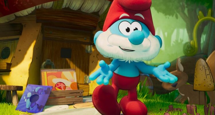 Papa Smurf (John Goodman) in “Smurfs” from Paramount Animation.