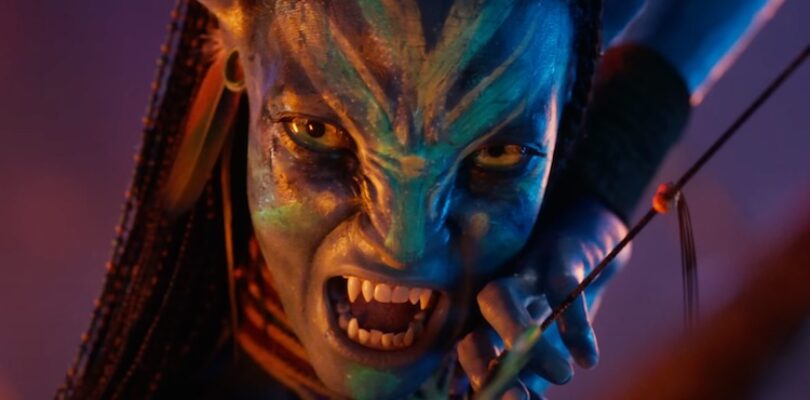 Zoe Saldaña in “Avatar: Fire and Ash.”