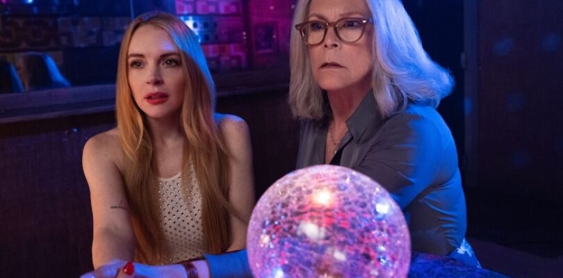 Jamie Lee Curtis and Lindsay Lohan in “Freakier Friday.”