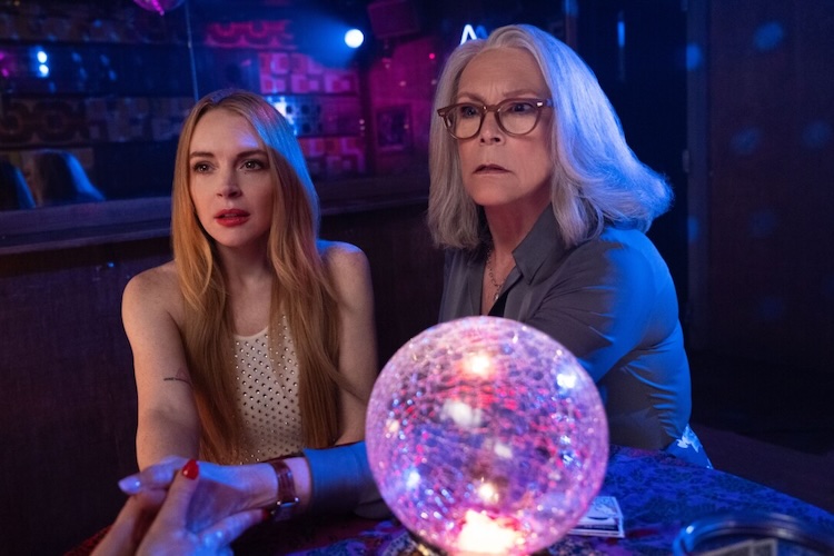 Jamie Lee Curtis and Lindsay Lohan in “Freakier Friday.”