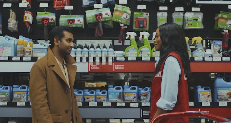 Aziz Ansari as Ari and Keke Palmer as Elena in “Good Fortune.”