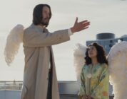 Keanu Reeves as Gabriel and Sandra Oh as Martha in “Good Fortune.”