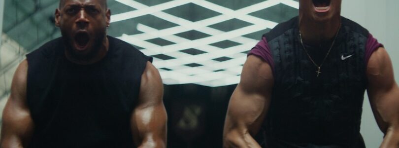 Isaiah White (Marlon Wayans; from left) and Cameron Cade (Tyriq Withers) in HIM, directed by Justin Tipping.