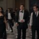 Ariana Greenblatt as June, Jesse Eisenberg as Daniel Atlas, and Dave Franco as Jack Wilder in “Now You See Me: Now You Don’t.”