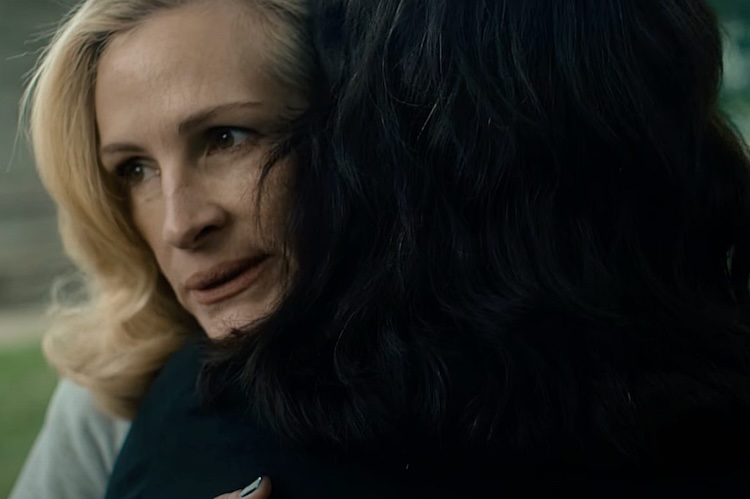 Julia Roberts and Ayo Edebiri in “After the Hunt.”