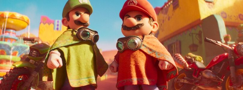 From left: Luigi (Charlie Day) and Mario (Chris Pratt) in Nintendo and Illumination’s The Super Mario Galaxy Movie, directed by Aaron Horvath and Michael Jelenic.