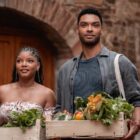Halle Bailey and Regé-Jean Page in “You, Me & Tuscany.”