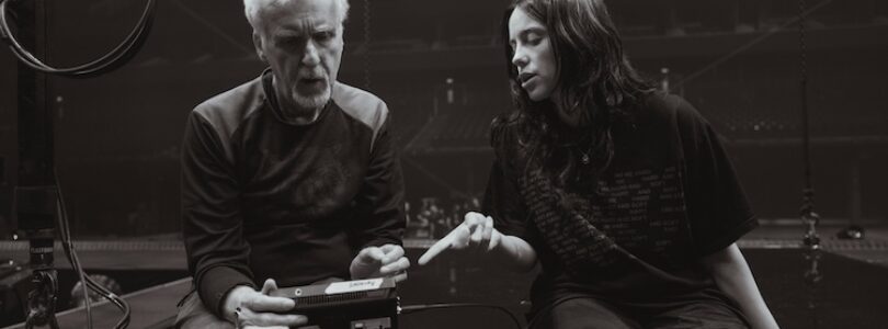 James Cameron and Billie Eilish in “Billie Eilish – Hit Me Hard and Soft: The Tour (Live in 3D).”