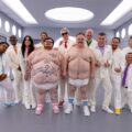 Jason “Wee Man” Acuña, Dave England, Johnny Knoxville, Ehren McGhehey, Chris Pontius, Steve-O, Preston Lacy, Rachel Wolfson, Sean McInerney, Compston Wilson, and Zach Holmes in “Jackass: Best and Last.”