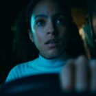 Lou Llobell as “Maddie” in Passenger from Paramount Pictures.