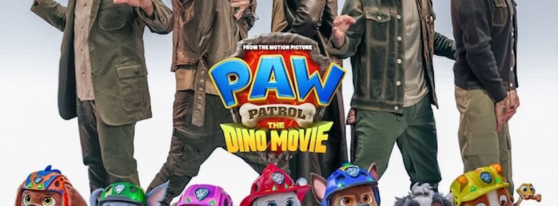 “Paw Patrol: The Dino Movie” header