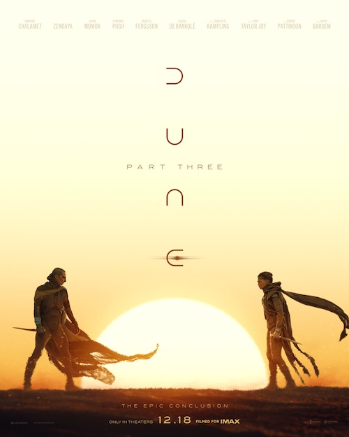 “Dune: Part Three” poster