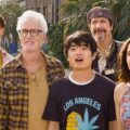 Ken Marino, John Slattery, Miles Gutierrez-Riley, Ben Wang, and Zoey Deutch in “Gail Daughtry and the Celebrity Sex Pass.”