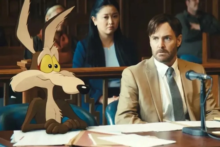 Will Forte, Eric Bauza, and Lana Condor in “Coyote vs. Acme.”