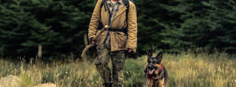 James Belmont (Brad Pitt) and Odin in “Heart of the Beast” from Paramount Pictures.
